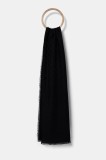 Karl Lagerfeld esarfa din amestec de lana culoarea negru, neted, A1W33055