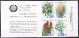 Finlanda 1995 - Congresul forestier, Carnet, 2 Poze, MNH, Nestampilat