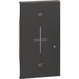 Placa intrerupator jaluzele K4027CW 2M Living Now Bticino negru KG43M2