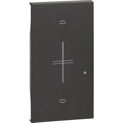 Placa intrerupator jaluzele K4027CW 2M Living Now Bticino negru KG43M2 foto