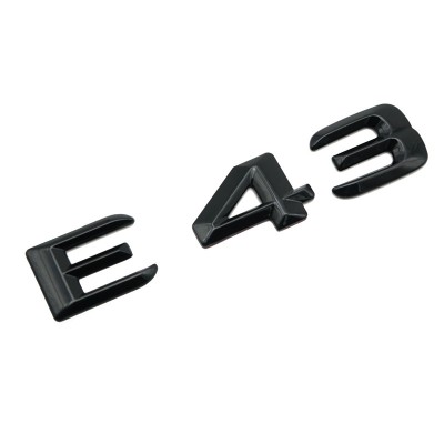Emblema E 43 Negru, pentru spate portbagaj Mercedes foto