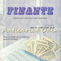 Finante. Suport De Curs Anul Univ 2004-2005 - Gheorghe Filip