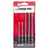 Set 5 burghie SDS Plus Strend Pro Premium SD051, dimensiune 5,6,8,10mm