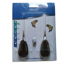 Set 2 momitoare feeder Cralusso Sensitive Method (Greutate plumb: 30g)