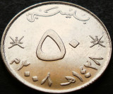 Moneda exotica 50 BAISA - OMAN, anul 2008 * cod 2824 = QABOOS
