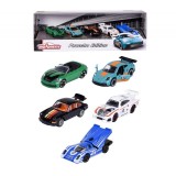 Majorette Set 5 Masinute Metalice Porsche 7.5Cm