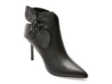 Botine elegante EPICA negre, 4B434, din piele naturala