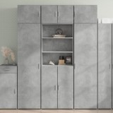 VidaXL Dulap &icirc;nalt, gri beton, 70x42,5x185 cm, lemn prelucrat