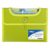 Mapa Strigo Plastic Extensibil A5, 6 Compartimente, Verde