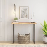 VidaXL Blat masă 90x40x2,5 cm dreptunghiular lemn acacia margine vie