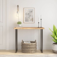 vidaXL Blat masa 90x40x2,5 cm dreptunghiular lemn acacia margine vie foto
