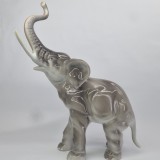 Bibelou mare, RAR din portelan romanesc vintage - Elefant