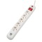 PRELUNGITOR SPACER, Schuko x 5, conectare prin Schuko (T), USB x 2, cablu 4.5 m, 16 A, max. 3500W, protectie supratensiune, alb, 45506868 &amp;quot;PP-5-4