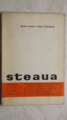 STEAUA - Revista lunara a Uniunii Scriitorilor, nr. 2 (241), 1970 foto