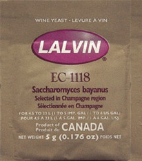 Lalvin EC-1118 Champagne drojdie de vin 5g - pentru vinuri efervescente foto