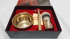 Set CADOU Deluxe pentru barbierit clasic, OMEGA ITALIA