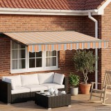 vidaXL Cort electric retractabil 3 x 2,5 m Poliester cu Acoperire PU 3422007