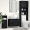 vidaXL Dulap chiuvetă de baie, stejar negru 58x33x60 cm lemn prelucrat