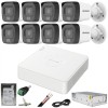 Sistem supraveghere Hikvision 8 camere 2MP cu audio Dual Light IR 25m WL 20m DVR 4MP cu accesorii incluse HDD 1TB SafetyGuard Surveillance