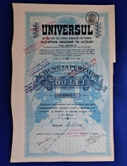 UNIVERSUL -Ac?iune la purtator foto