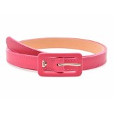 Curea GRYXX fucsia, FG1, din piele naturala