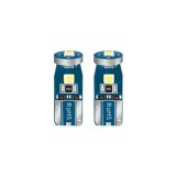 Set 2 Becuri LED T10, 3 SMD, W5W,12V, Pentru Pozitie, Plafoniere, Portbagaj, Lumina Alb 6000k