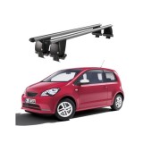 Bare transversale portbagaj auto aluminiu compatibile plafon neted Seat Mii 2012-2021 argintii sau negre Cod: CB200101 Kit-103