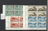 Elvetia MNH 1946 - MI 471/74 X4 Peisaje cabane - rar, Nestampilat