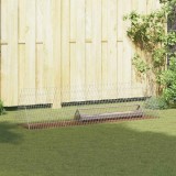 vidaXL Cușcă pentru pui Argintiu 215 x 55 x 55 cm Oțel Galvanizat 3394433