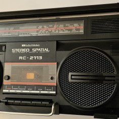 RADIOCASETOFON RC-2113 STEREO SPATIAL ELECTRONICA RARITATE ! FUNCTIONEAZA RADIO
