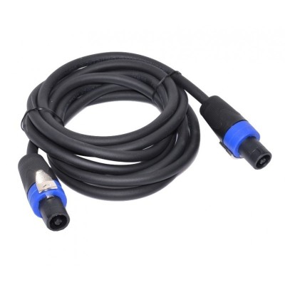 Cablu audio cu conectori Speak-On tata cu 4 contacte elSales ELS-CSO3 , lungime 3 metri , negru/albastru foto