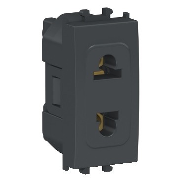 Priza standard italian 1M Schneider Easy Styl negru LMR5510003 foto