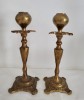 Doua sfesnice vechi, din bronz, antichitati turcesti , otomane, foarte elegante si decorative