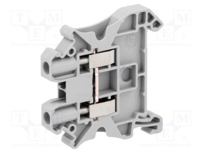 Term. &amp;icirc;mbinare de șine 0,14-4mm&amp;sup2; 2 borne gri 41A PHOENIX CONTACT foto
