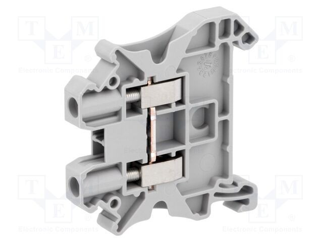 Term. &icirc;mbinare de șine 0,14-4mm&sup2; 2 borne gri 41A PHOENIX CONTACT