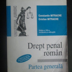 Drept penal roman. Partea generala- C. Mitrache, C-tin Mitrache