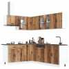 Set de dulapuri de bucătărie 11 piese &bdquo;Kalmar&rdquo; Lemn vechi lemn