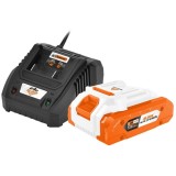 Ruris Alfa UP 2424e - Set 1 acumulator si incarcator Li-Ion 20 V 4 Ah