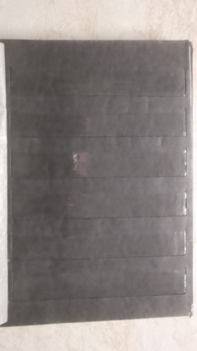 Clasor filatelic / timbre, format 16x22 cm, 10 foi / 20 pagini, 6 benzi/pagina
