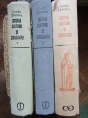 Istoria Culturii si Civilizatiei Ovidiu Drimba vol. I-III (1987-1990) Stiintifica, 3 volume, Istorie
