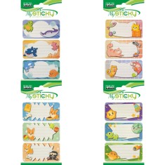 Etichete caiete mix, 4 sortimente (6 etichete/blister)