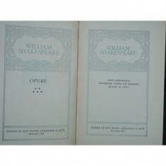 OPERE 5 - WILLIAM SHAKESPEARE foto