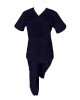 Costum Medical Pe Stil, Bluemarin cu Elastan, 97% Bumbac, Model Sanda - 3XL, S, Bleumarin