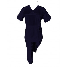 Costum Medical Pe Stil, Bluemarin cu Elastan, 97% Bumbac, Model Sanda - XS, 2XL