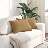 vidaXL Perne pentru canapea 2 pcs Maro 60 x 40 cm 42013678