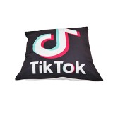 Cumpara ieftin Perna imprimeu TikTok, burdiuf si fata de perna detasdabile 45 x 45 cm, Magrot 20163