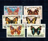 Ras al Khaima 1972 - Fluturi, serie neuzata