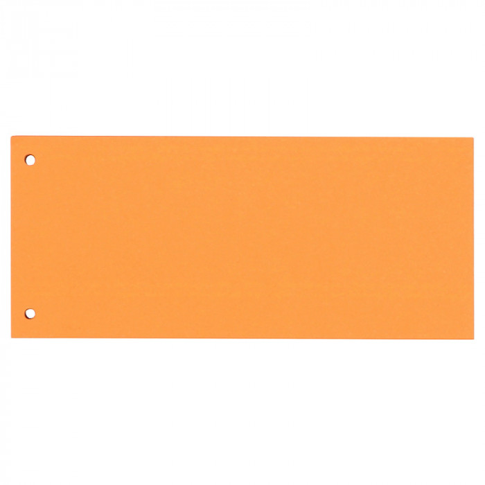 Separatoare Carton Pentru Biblioraft, 190g/mp, 105 X 240 Mm, 100/set, Oxford - Orange