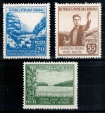Romania 1953, LP 348, Luna padurii, serie cu sarniera, MH*