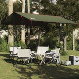 Prelata Camping vidaXL Verde Măsliniu 306x306cm Impermeabilă Poliester Ușoară Portabilă